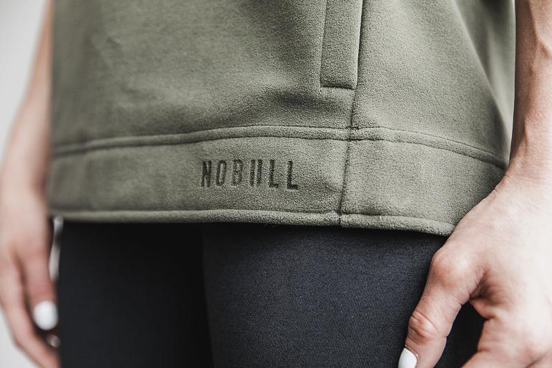 Olive Nobull WoArctic Sleeveless Cowl Women's Hoodie | CA E2179B